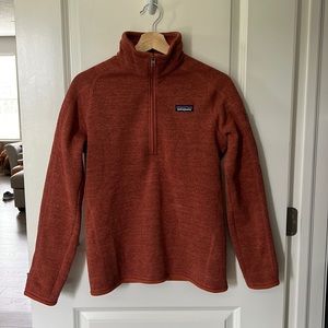 Like New! Burnt Orange Patagonia Better Sweater Quarter Zip.
